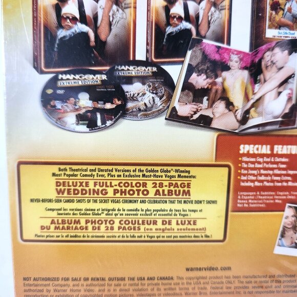 The Hangover DVD Extreme Edition with 28 Page Book 2009 Bonus Unrated Trailer - Picture 6 of 9